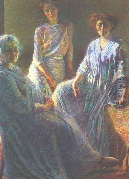 Three Women (Tre donne) Oil Painting - Umberto Boccioni
