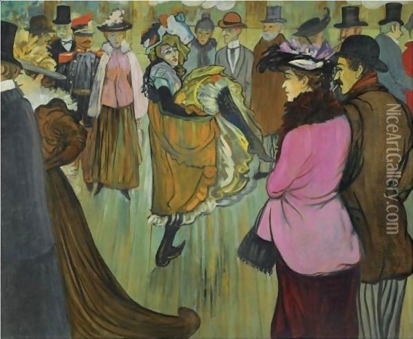 Au Moulin Rouge Oil Painting - Louis Anquetin
