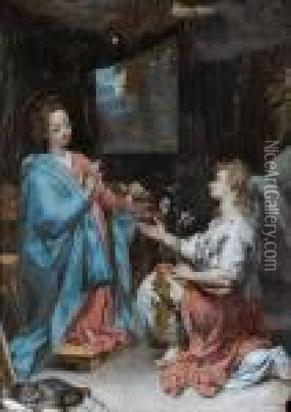 The Annunciation Oil Painting - Federico Fiori Barocci