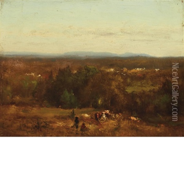 Scene In New Jersey Oil Painting - George Inness