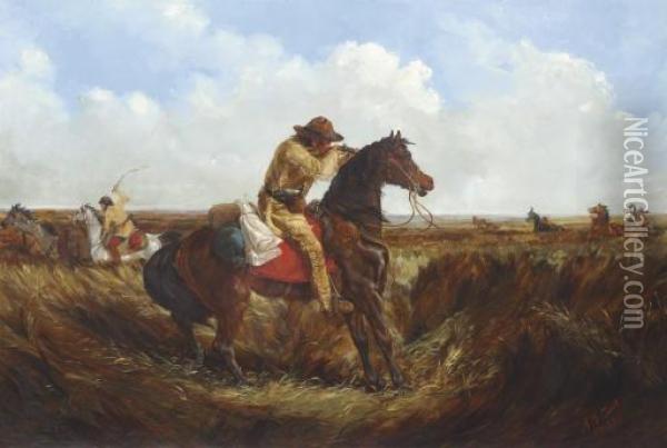 The Check--keep Your Distance Oil Painting - Arthur Fitzwilliam Tait