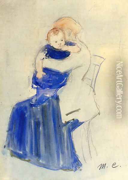 Mother And Child5 Oil Painting - Mary Cassatt