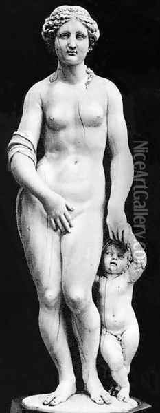 Venus and Cupid Oil Painting - Jorg Petel