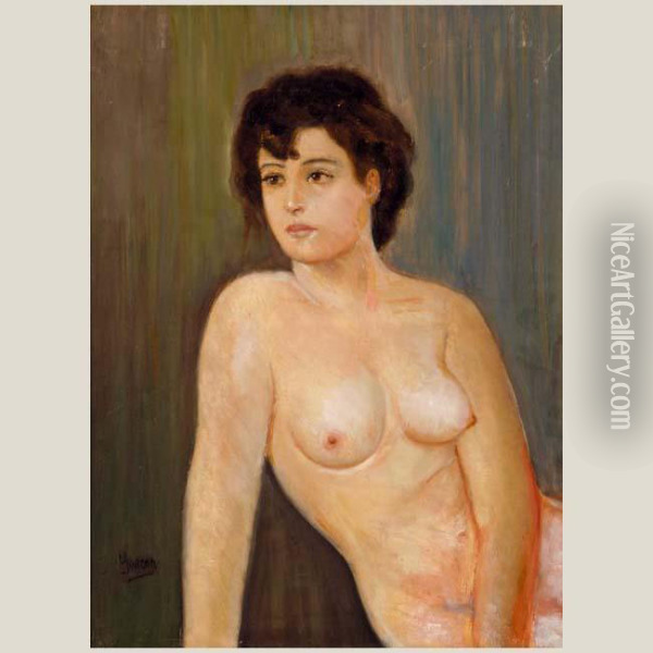 Desnudo Femenino Oil Painting - Anselmo Gascon de Gotor