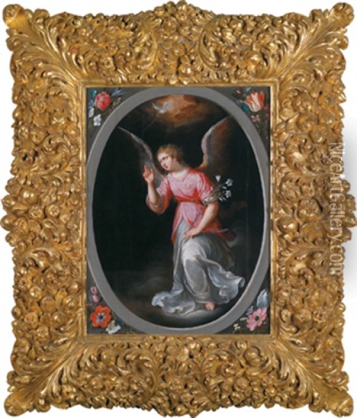 Der Erzengel Gabriel Oil Painting - Hendrik van Balen the Elder