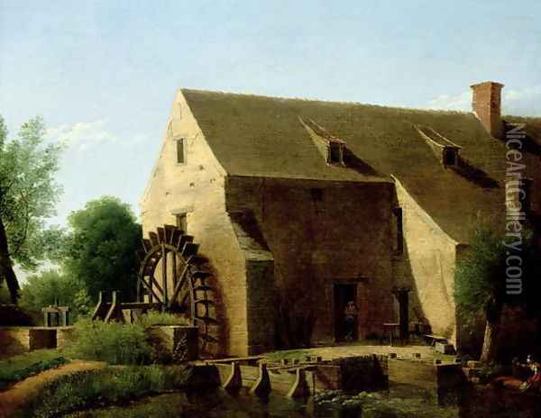 A Mill, 1800-06 Oil Painting - Jean-Victor Bertin