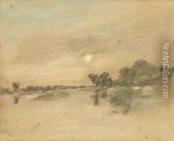 Brabazon Landscape Study Oil Painting - Hercules Brabazon Brabazon