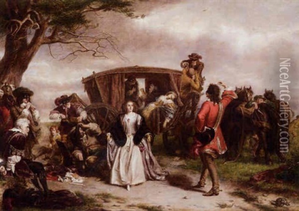 The Ambush Oil Painting - William Powell Frith