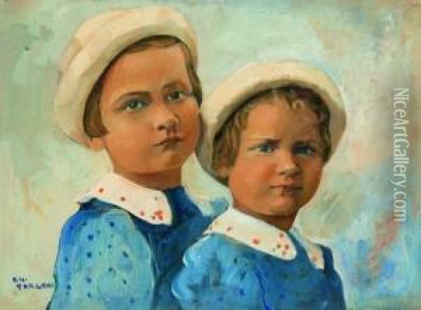 I Due Fratelli Oil Painting - Alfredo Ubaldo Gargani