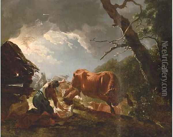 The Annunciation to the Shepherds Oil Painting - Horace Vernet