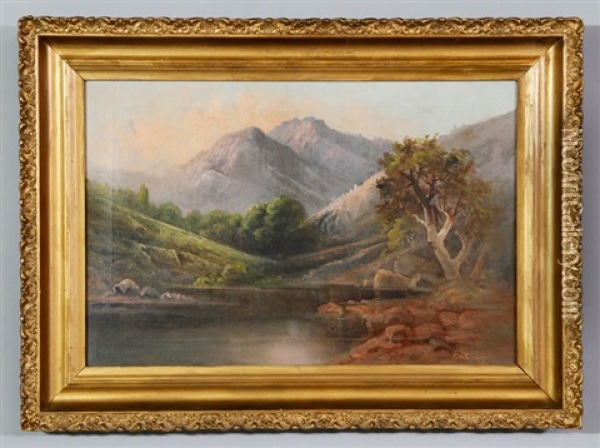 Rural Landscape Oil Painting - Charles Wilson Knapp
