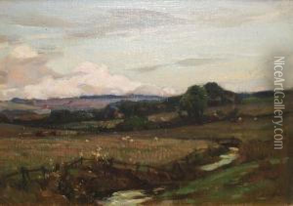 East Lothian Oil Painting - Robert Hope