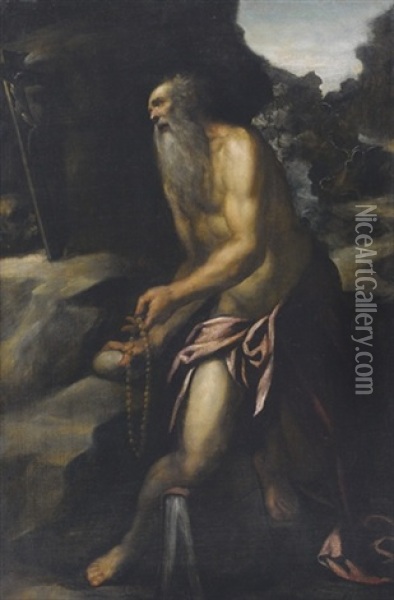 San Gerolamo Oil Painting - Jacopo Palma il Vecchio