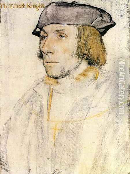 Sir Thomas Elyot 1532-33 Oil Painting - Hans Holbein the Younger