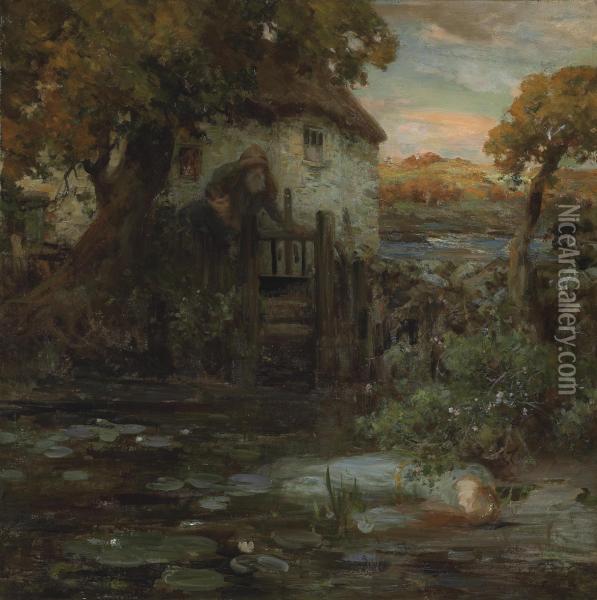 Ophelia Oil Painting - William Stewart MacGeorge