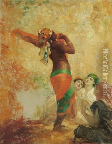 Negresse Dansant Oil Painting - Henri Regnault