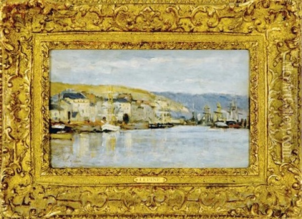 Le Port De Roven Oil Painting - Stanislas Lepine