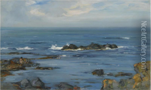 Summer Sea, Machrihanish Oil Painting - James Campbell
