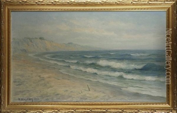 California Coast Oil Painting - Nels Hagerup