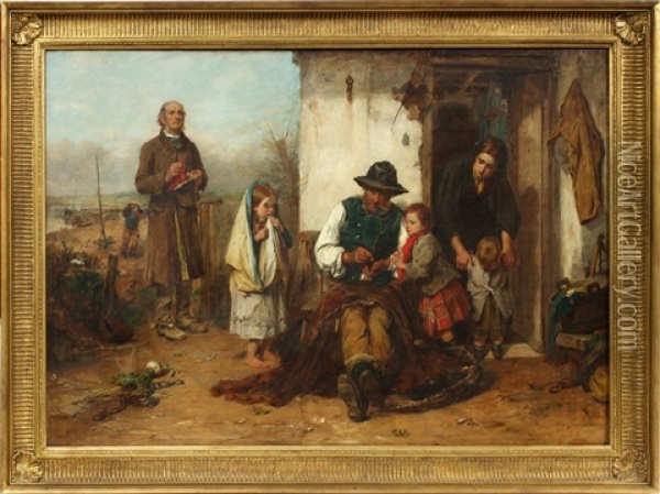 The Poor Man's Friend Oil Painting - Thomas Faed