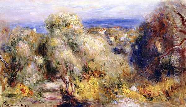 View Of Cannet Oil Painting - Pierre Auguste Renoir
