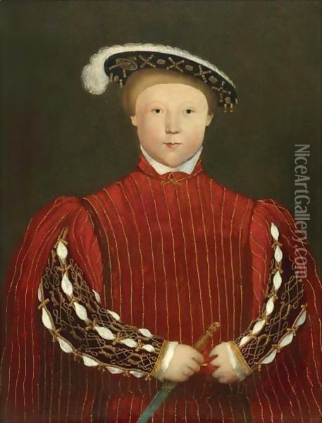 Portrait Of Edward, Prince Of Wales, Later King Edward VI (1537-1553) Oil Painting - Hans Holbein the Younger