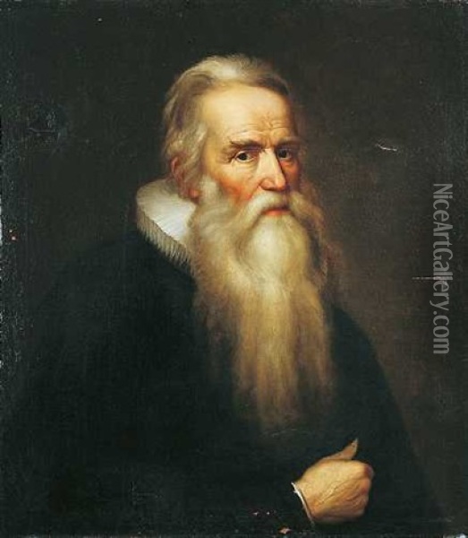 Bildnis Eines Alteren Herrn In Niederlandischer Tracht Oil Painting - Johann Christoph Rincklake