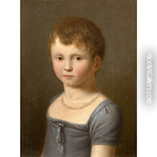Jeune Fille En Buste Oil Painting - Jeanne Elisabeth Chaudet