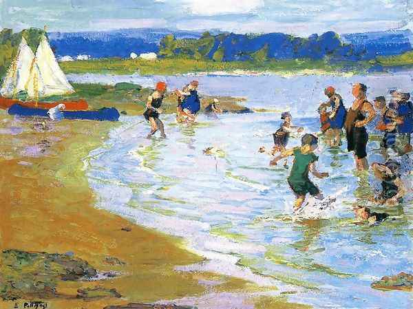 The White Sails Oil Painting - Edward Henry Potthast