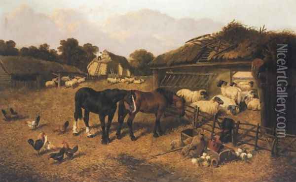 Farmyard Scene 5 Oil Painting - John Frederick Herring Snr