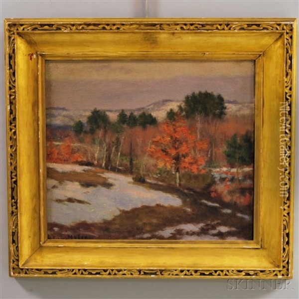 Early Snow Oil Painting - Ernest Lee Major