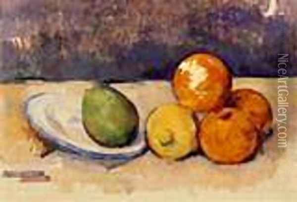 Still Life 1890 Oil Painting - Paul Cezanne