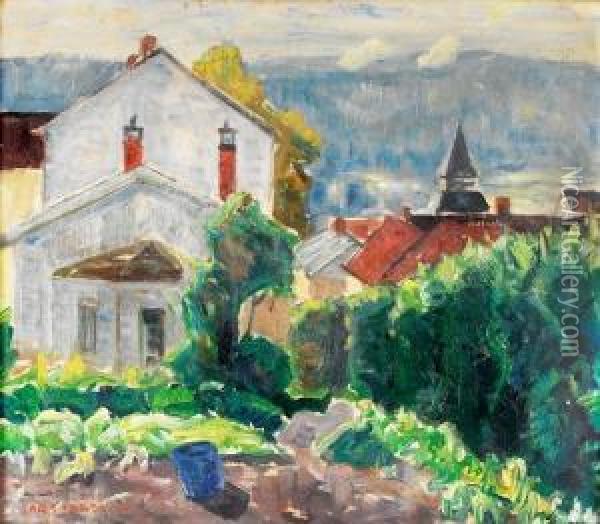 Fra Lillehammer 1920 Oil Painting - Lars Jorde