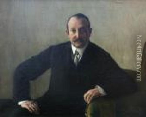 Portret Dr Oderfelda Oil Painting - Jozef Pankiewicz