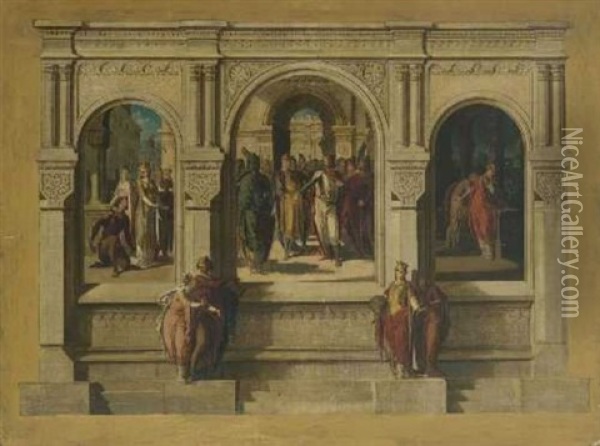 Szenen Aus Dem Nibelungenlied Oil Painting - Julius Schnorr Von Carolsfeld