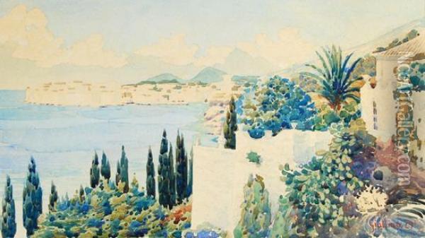 Corfu Oil Painting - Angelos Giallina
