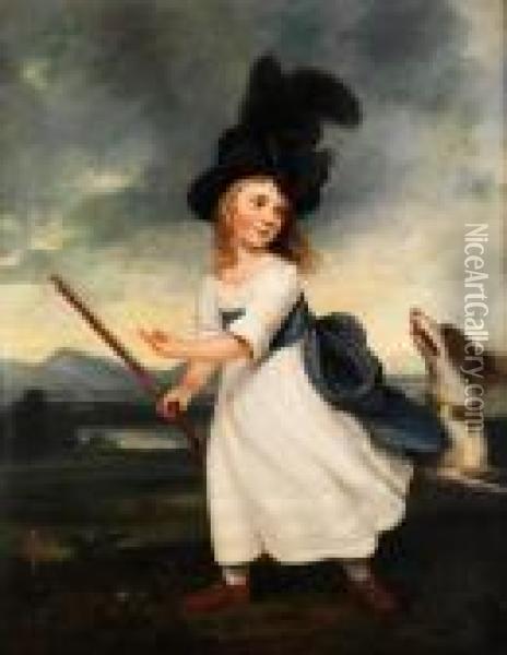 Portrait Eines Madchens Oil Painting - Sir Joshua Reynolds