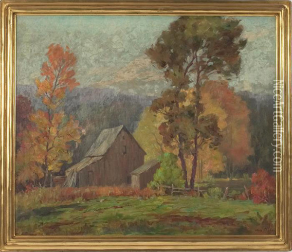 Autumn Landscape Oil Painting - Jess Carl Hobby