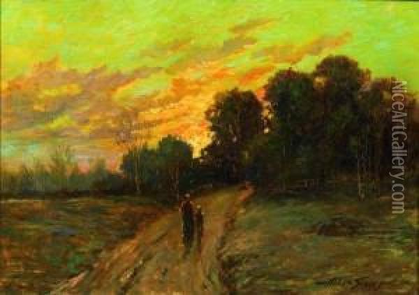 An Evening Stroll Oil Painting - Abbott Fuller Graves