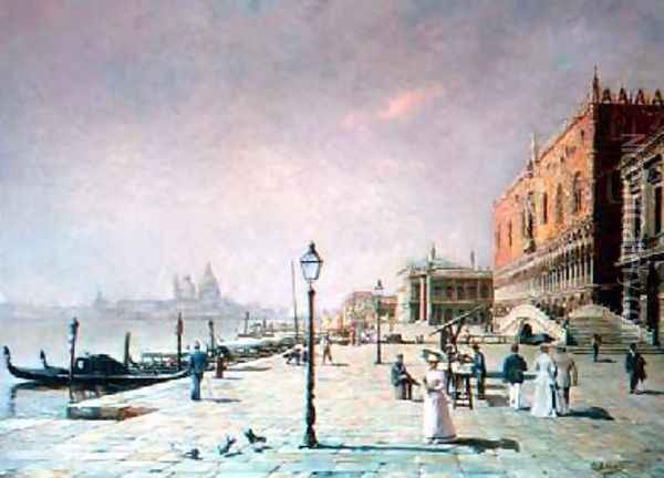 Venice Oil Painting - Etienne Leroy