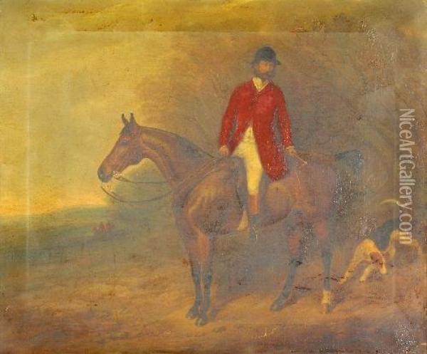 The Meet Of Hambledon At Freeshaw Oil Painting - Charles Bilger Spalding