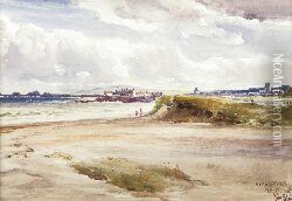North Berwick From The West Oil Painting - John Blair