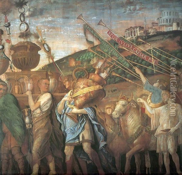 Triumphs of Caesar 2 Oil Painting - Andrea Mantegna