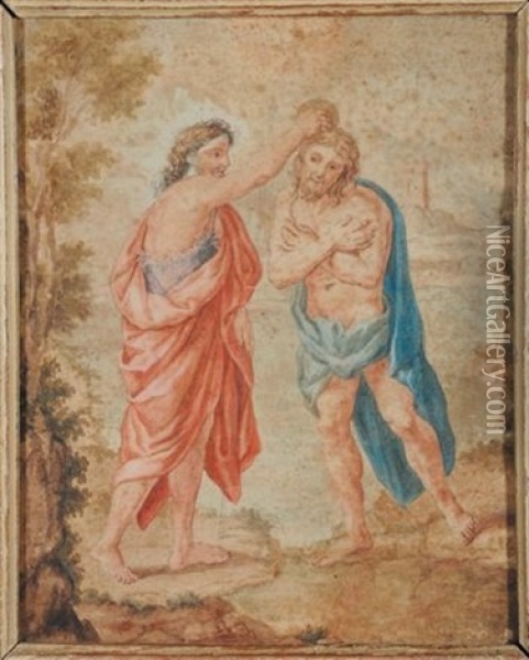 Battesimo Di Cristo Oil Painting - Ubaldo Gandolfi
