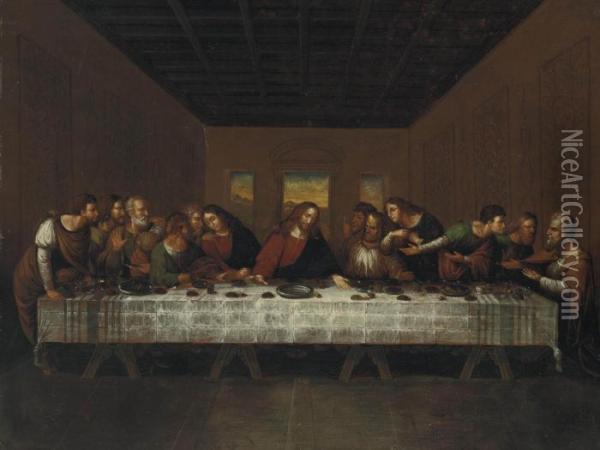 The Last Supper Oil Painting - Leonardo Da Vinci