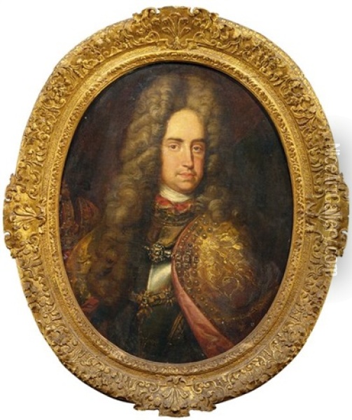 Kaiser Karl Vi. Von Osterreich Oil Painting - Jacob van Schuppen
