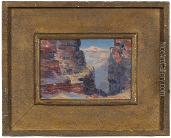 Grand Canyon Sketch Oil Painting - Dawson Dawson-Watson