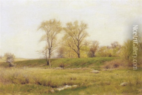 Spring Landscape Oil Painting - Albert Babb Insley