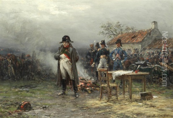La Belle Alliance 1815 Oil Painting - Ernest Crofts