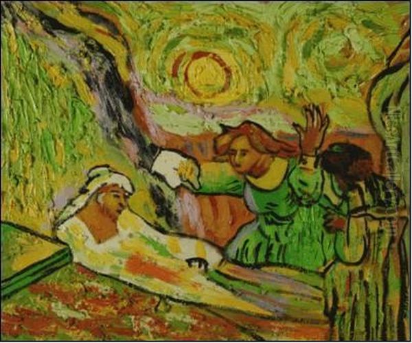 The Raising Of Lazarus oil painting reproduction by Vincent Van Gogh ...